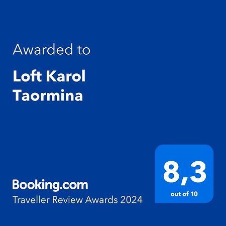Loft Karol Taormina Apartment Gaggi Luaran gambar