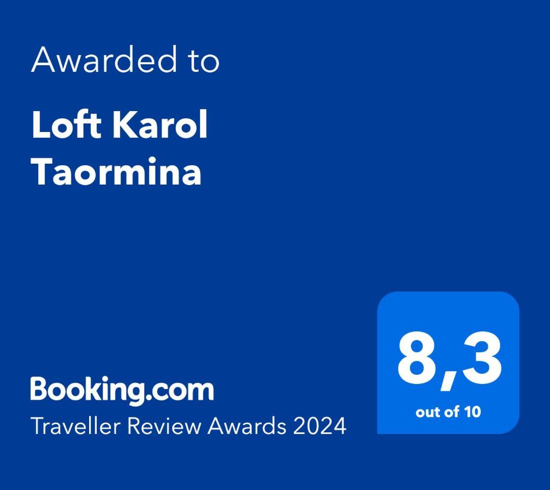 Loft Karol Taormina Apartment Gaggi Luaran gambar